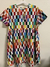 ⚡️Alice Butts Pride Adult Short Sleeve Checkered Skater Dress - XS