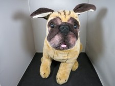 Pug Dog Melissa and Doug Plush Large Stuffed Lifelike Animal with Tag