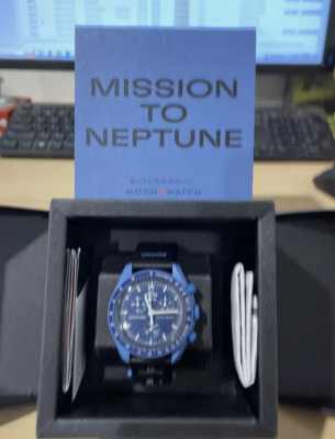 Omega x Swtach MoonSwatch Mission to Neptune Men's Ceramic Watch