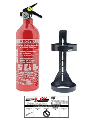 Protex 1kg Pulver A, 34B, C inkl. Halterung u. Plakette