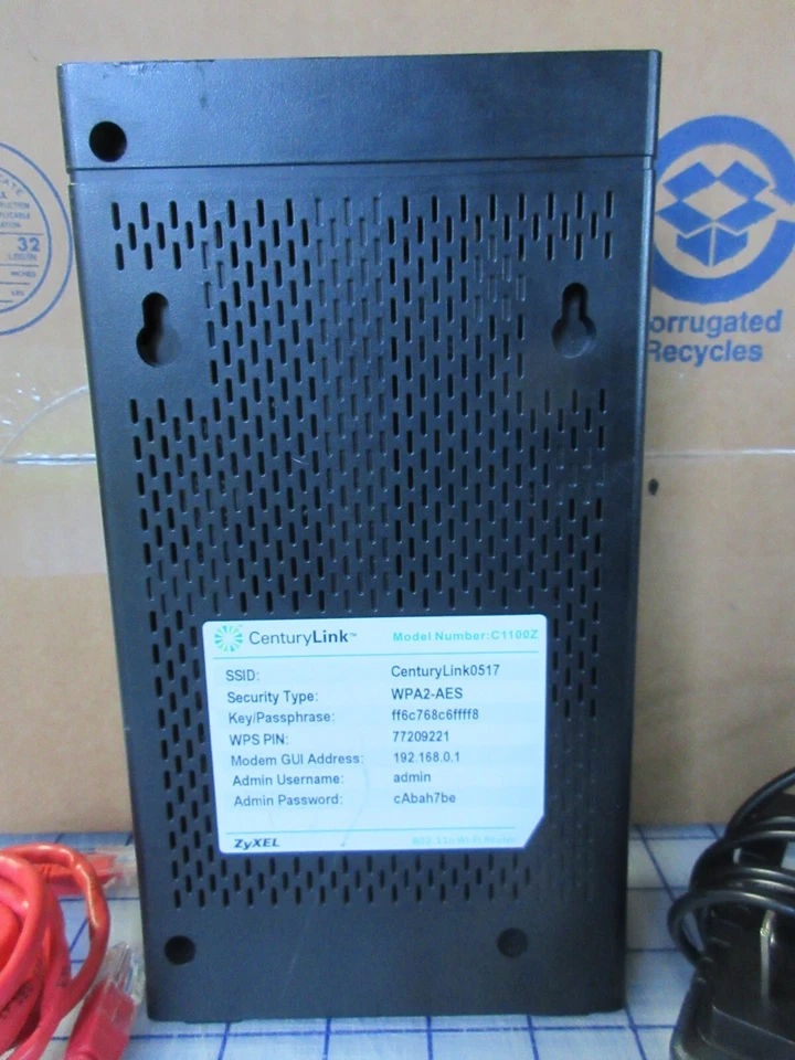 Centurylink C1100Z Wireless WiFi Modem, Power Cord And Ethernet Cable Included - Image 4 of 4
