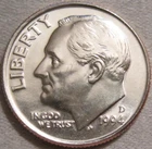 SELLING AS SHOWN - 1994 D UNCIRCULATED ROOSEVELT DIME ~ NICKEL CLAD COPPER ~ 458