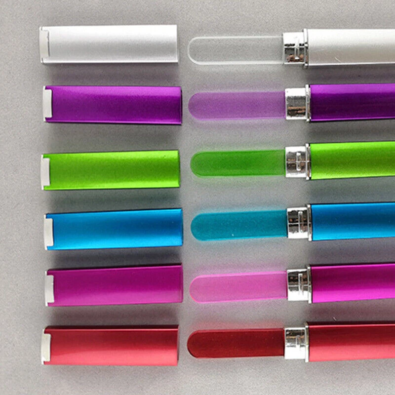 Professional Crystal Glass Finger Nail File Tool With Case Manicure Pedicure - Image 3 of 4