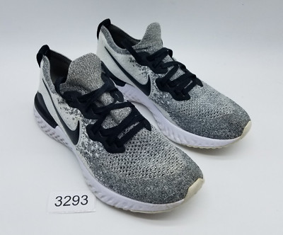 Nike Epic React Flyknit 2 Women's Size 8.5 Running Shoes Black White Oreo