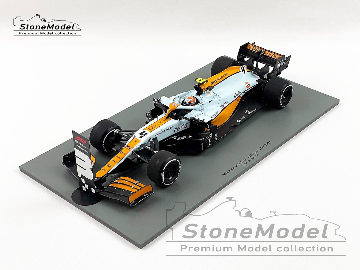Mclaren F1 MCL35M #4 Lando Norris Monaco GP 2021 Gulf Livery Mclaren F1 MCL35M #4 Lando Norris Monaco GP 2021 Gulf Livery