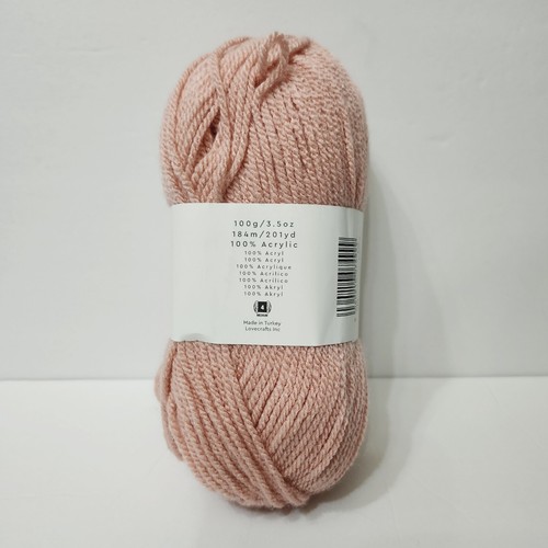Paint Box Yarn Simply Aran #253 Blush Pink 100% Acrylic 3.5 Oz Skein - Picture 3 of 7