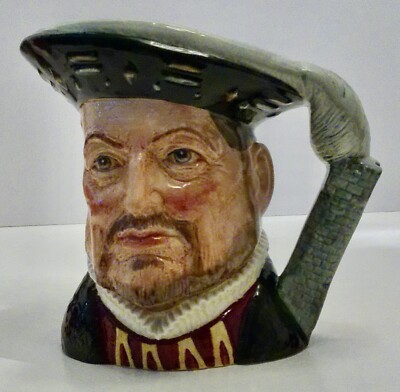 Royal Doulton King Henry VIII Large 6 1/2'' Face Jug 1975 D6642