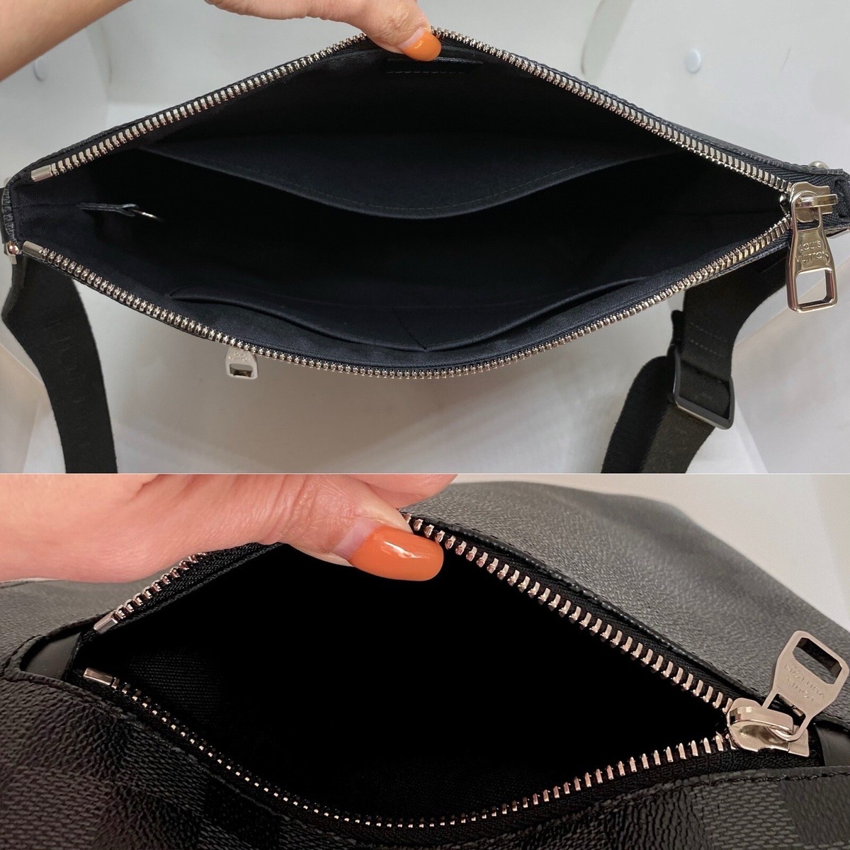 LOUIS VUITTON Damier Graphite Mick PM Messenger Crossbody Bag 