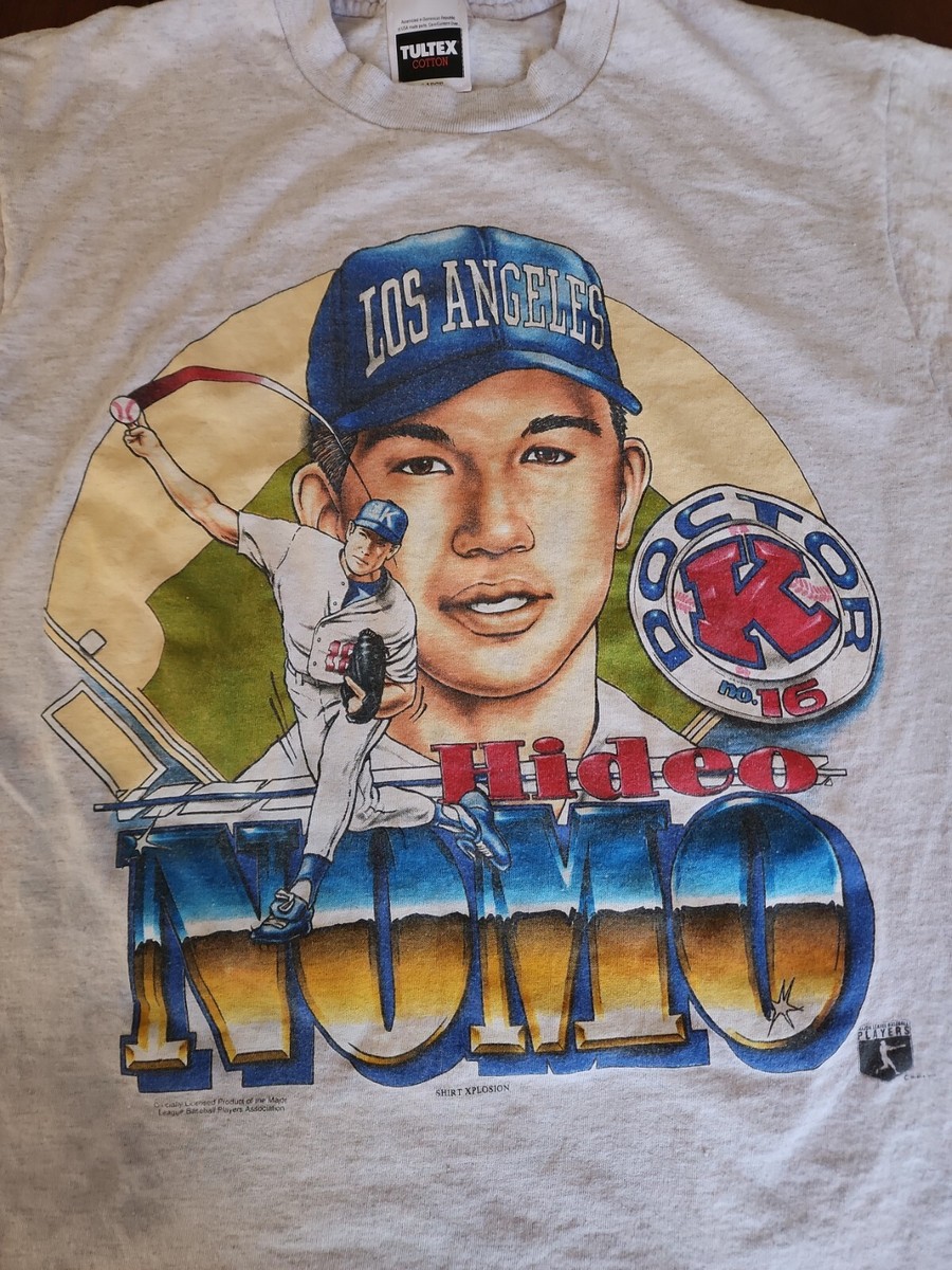 Los Angeles Dodgers Hideo Nomo Got Better T-Shirt Tシャツ Rare Vintage 90s Los Angeles Dodgers Hideo Nomo 16 Doctor K