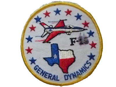  USAF F-16 General Dynamics Patch (Neu*apx. 10,5x10,5 cm)