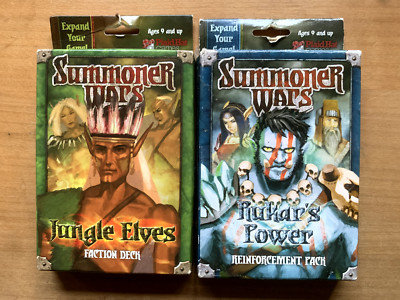 Summoner Wars, Jungle Elves and Rukar's Power Decks, SEALED, 2011, Plaid Hat