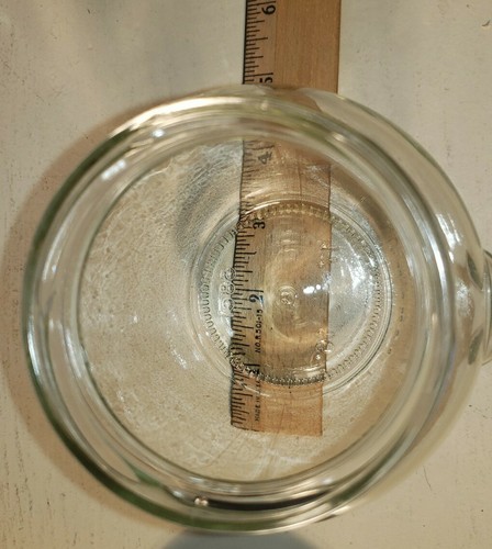 Mustard Pot Style Glass Jar w/ metal, twist on cover. Collectible Cute practical - Picture 8 of 8