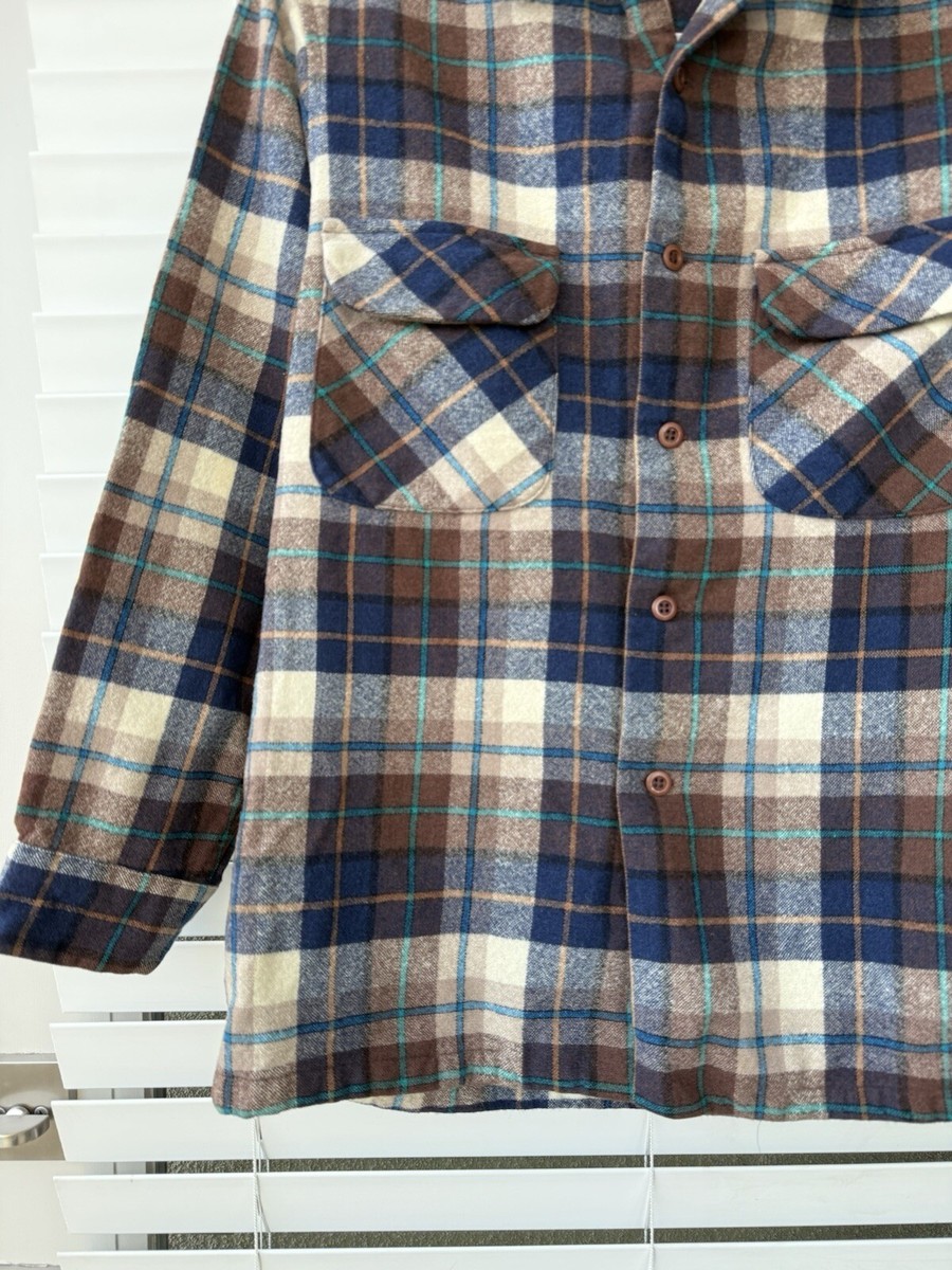 トップス 70s Pendleton Board Shirt Vintage 60s 70s Pendleton Board Shirt Mens Plaid Woodcutter