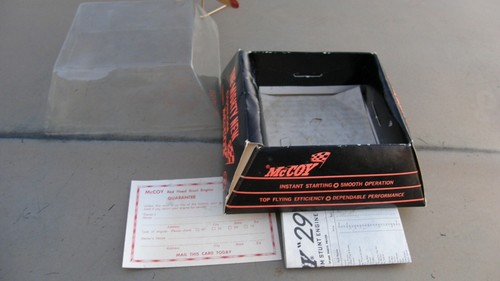 McCoy 29 RED HEAD Lightning Bolt Gas/Nitro Model Airplane Engine w/ Box & Prop - Picture 20 of 24