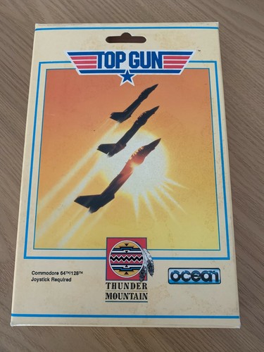 Ocean Top Gun 'Thunder Mountain' Commodore 64 Disk -👽👾Retro Gift Idea👾👽 - Afbeelding 5 van 12
