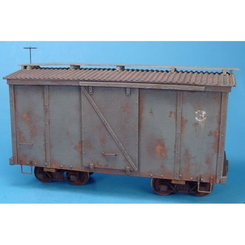 On30 17' STEEL SIDE 7 TON BOX CAR WISEMAN MODEL SERVICES / YORKE KIT #TYSTLBOX - Picture 2 of 5
