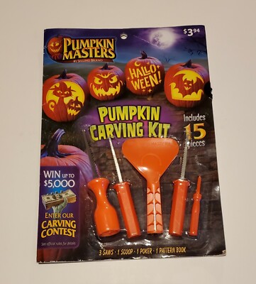 New Pumpkin Masters Halloween All in One Pumpkin Carving Kit 6 Pieces