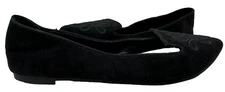 LC Lauren Conrad Women's Calla Slip On Pointed Loafers Black Size:10 87J