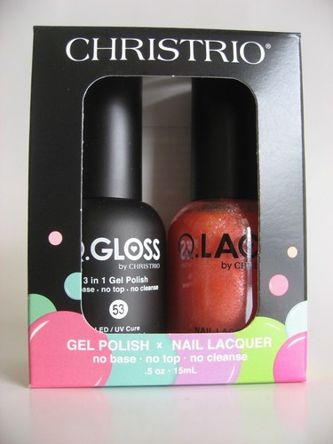 Q GLOSS Christrio Duo 3 IN 1 Soak-Off Gel w/Polish No Base, Top or Cleanse Pt 1 - Picture 48 of 54