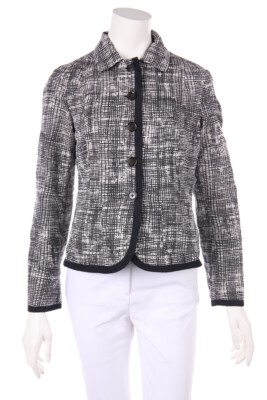 Max Mara WEEKEND Blazer Jacket Reversible Checked I 40 = D 36 black-white
