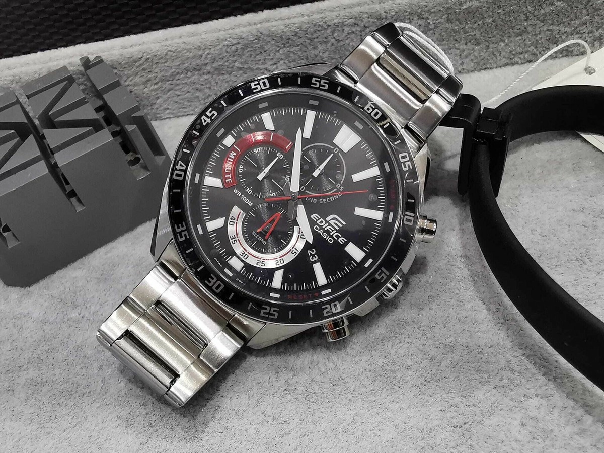 Casio Edifice EFV-620D-1A4 Black Chronograph Analog Quartz Casual  Men's Watch | eBay