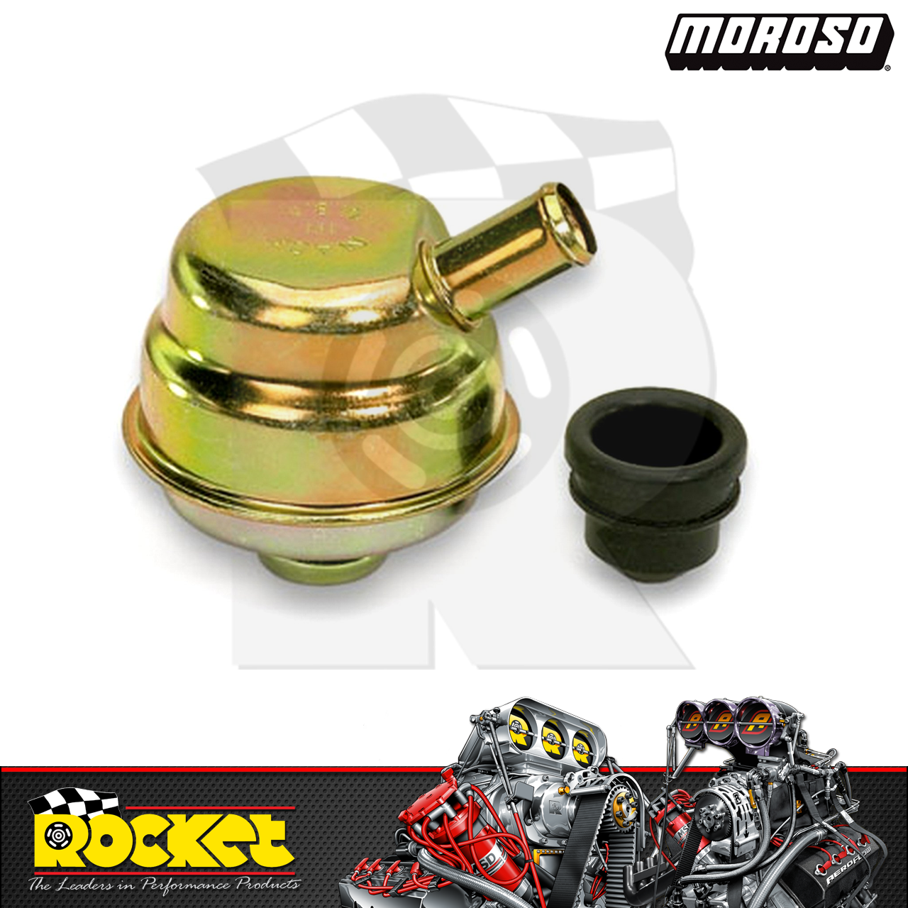 MOROSO OIL SEPARATOR BREATHERCRANKCASE EVACUATION SYSTEM SILVER