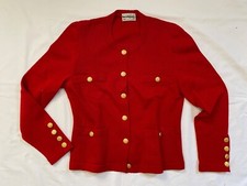 Maria Emilia Barata Vintage Cardigan Sweater Designer Quality Small Crochet Knit