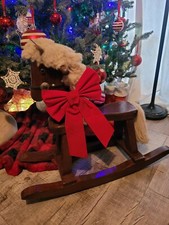 Vintage Wooden Rocking Horse will ship