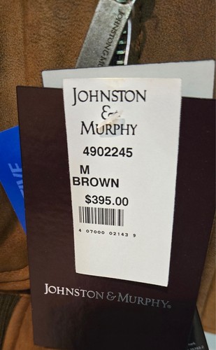 Dark brown leather bomber jacket Johnston & Murphy, removable collar and liner - Picture 3 of 20