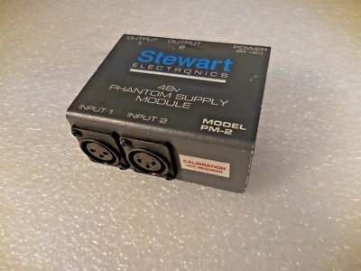 Stewart Electronics PM-2 48V Phantom Supply Module (2 Inputs, 2 Outputs, 24VAC)