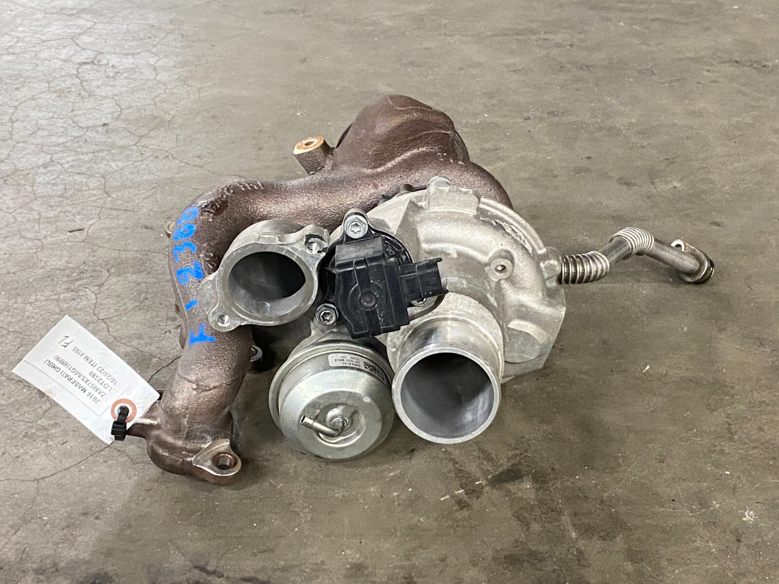 ⭐2014-2017 MASERATI GHIBLI 3.0L LEFT TURBOCHARGER MANIFOLD 61K MILES OEM LOT2388