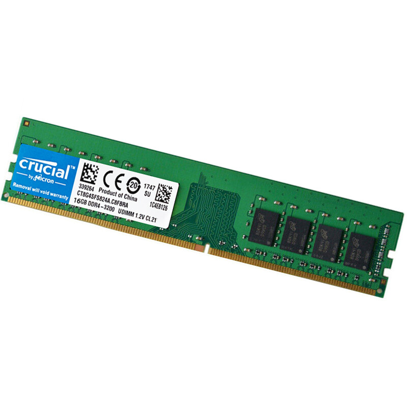 Crucial DDR4 16GB 3200 Mhz PC4-25600 288-pins Desktop Memory Dimm