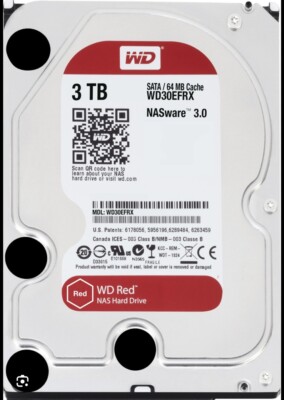 WD Red WD30EFRX 3TB 5400Rpm 64Mb Cache Sata III 3.5'' Zoll