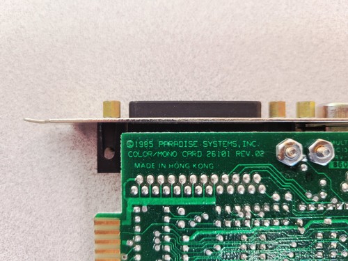 Paradise 30801 CGA ISA Video Card – 26101 REV 02 Color/Mono Graphics 1985 - Picture 3 of 14