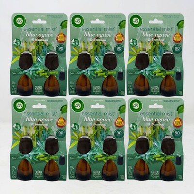 6 Pack - Air Wick Essential Mist Refill, Blue Agave & Bamboo, 0.67oz, 2 Count