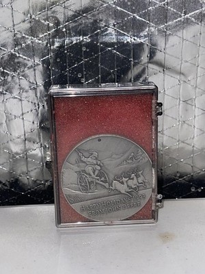 Vintage 1993 John Deere Pewter Ornament Santa Sleigh Happy Holidays Limited