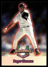 2001 Ultra Decade of Dominance Roger Clemens New York Yankees #14
