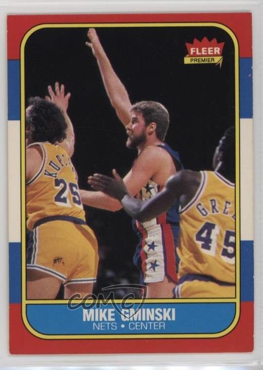 1986-87 Fleer Mike Gminski #38 m4l