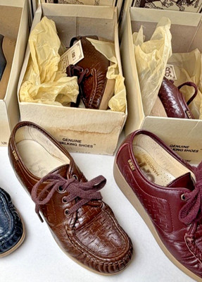 VTG SAS Lattice Supersoft Walking Shoes Women 5.5 Fudge-Brown USAMade W/Box