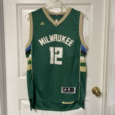 Jabari Parker 12 Milwaukee Bucks NBA Adidas Swingman Basketball Jersey Men  s M