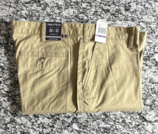 Nautica Beacon Pant Men's Tailored Fit Tan Casual Stretch Pants