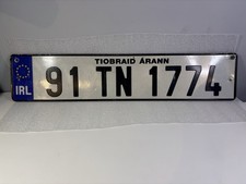 Ireland Irish European Euroband 1991 Number License Plate