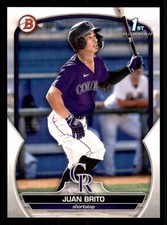 2023 Bowman Juan Brito #BP-77 1st Bowman Colorado Rockies
