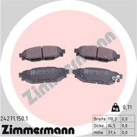 Zimmermann BremsbeläGe Hinten FüR Subaru Forester XV Toyota GT 86 Coupe