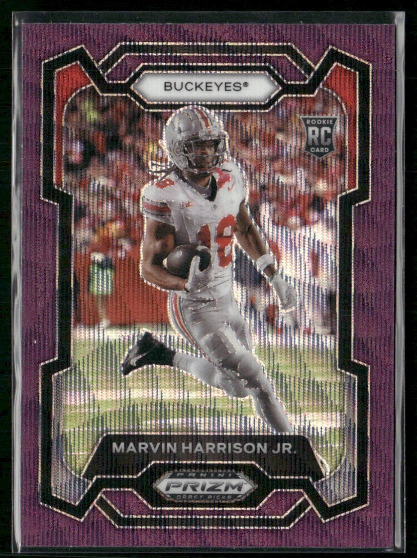 2024 Panini Prizm Draft Picks #104 Marvin Harrison Jr. Purple Wave