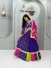 Fox Georgette Choli with Lehenga and Fox Georgette Dupatta Heavy Embroidery Sequ