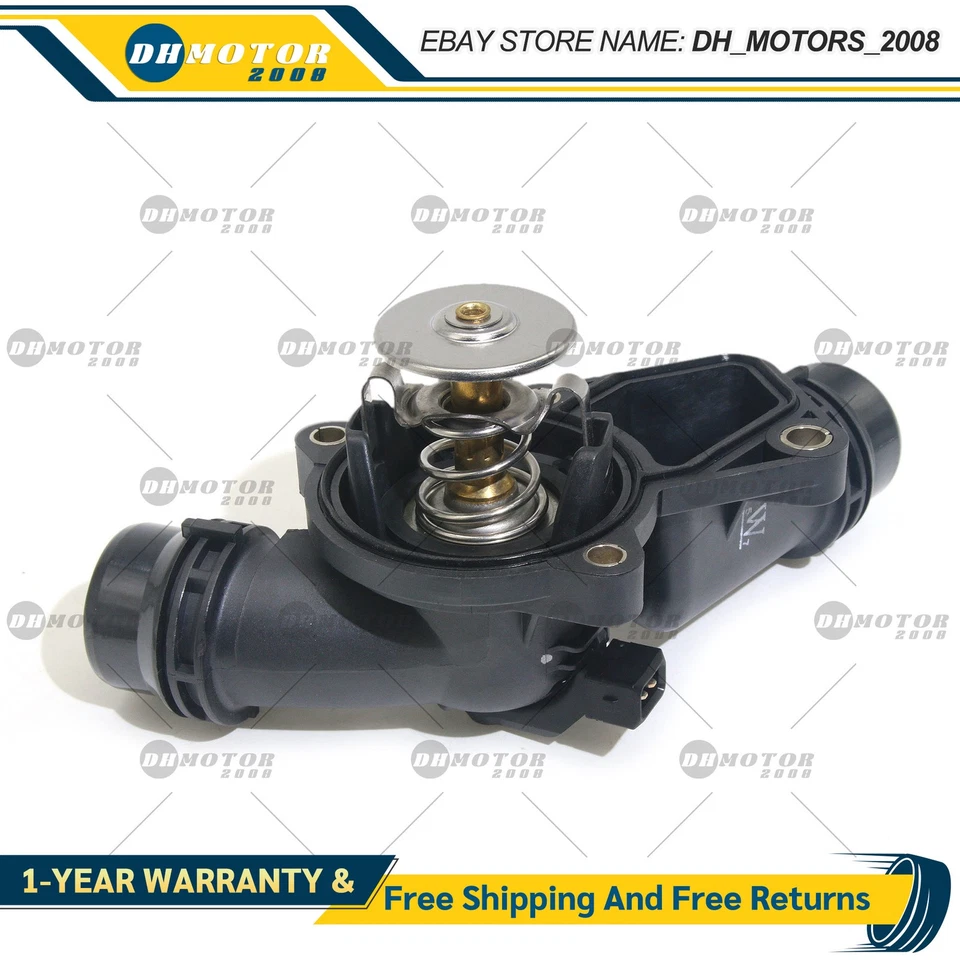 Thermostat Housing w/ Gasket for BMW E46 323i 325i 328i 330i 525i 528i X3 X5 Z3 - Image 3 of 4
