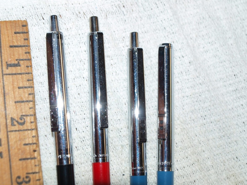 Paper Mate 3 diff color thin Profile ball pens and 1 matching pencil ...