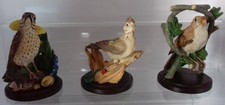 Eaglemoss Resin Figures: Country Bird Collection : Nightingale, Thrush, Skylark