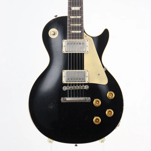 Gibson Custom Shop Murphy Lab 1958 Les Paul Standard Heavy Aged Ebony Top Ebony